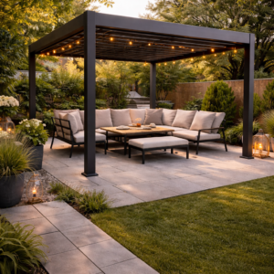 4x3 Aluminium Pergola with Adjustable Louvered Roof