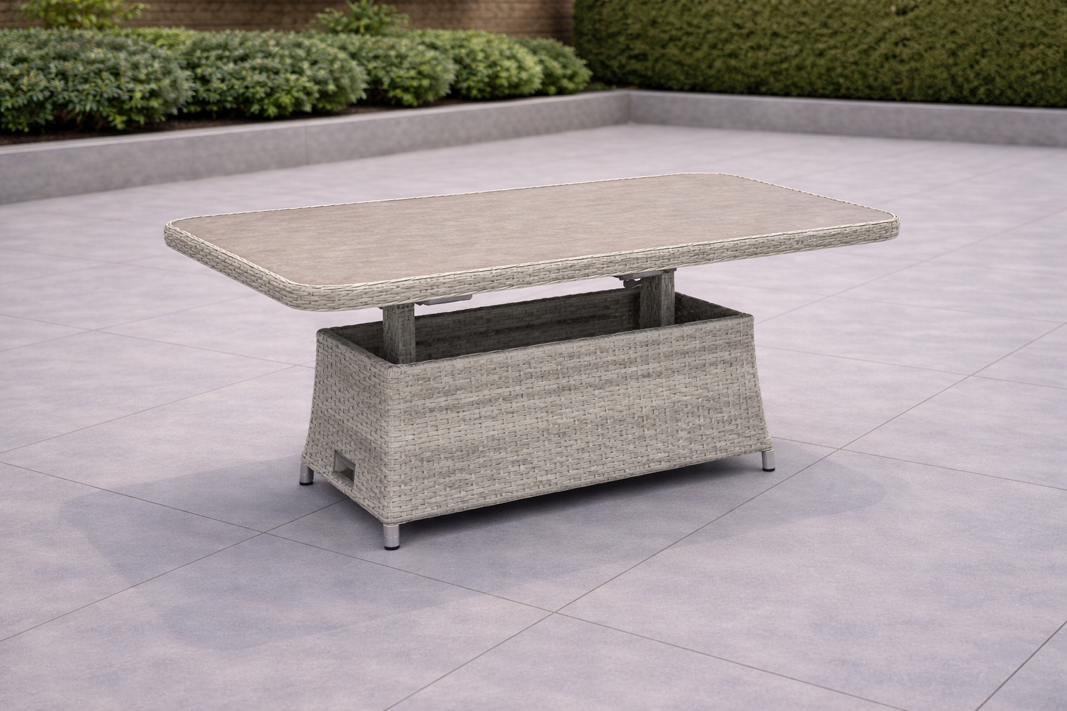 Ashbourne Corner Dining Set with Rising Table | Premium Rattan Garden Furniture - Image 4