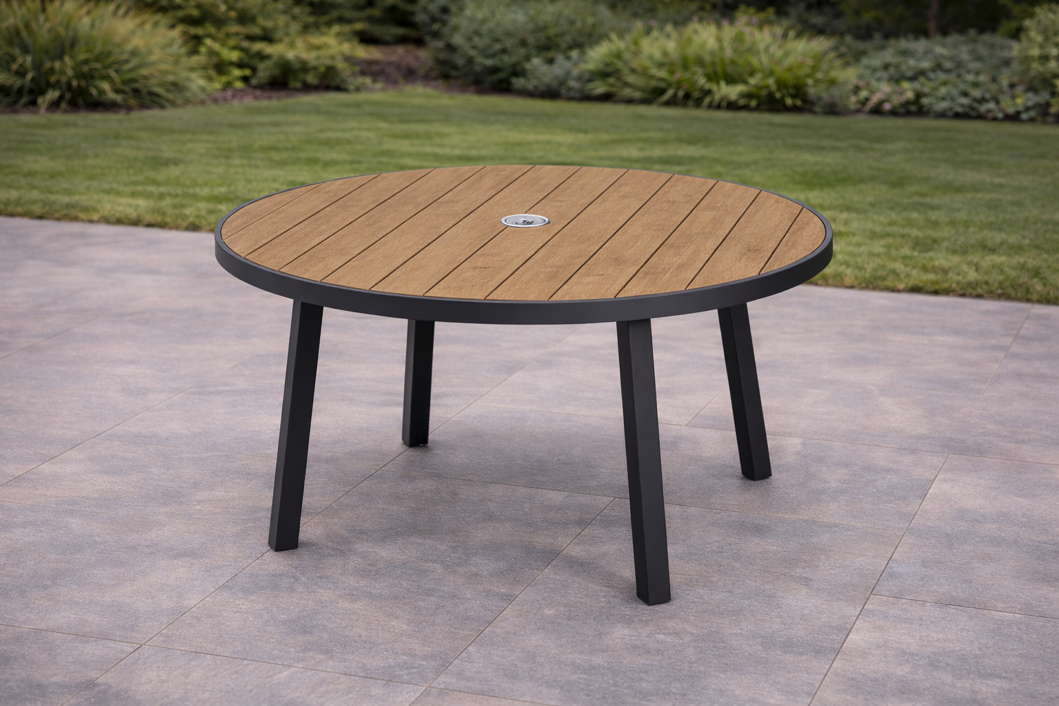 Arden 4 Seat Round Dining Set – Aluminium Garden Furniture - Image 3