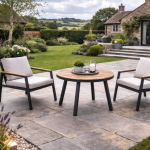 Arden Bistro Set – 2 Seat Aluminium Garden Dining Set