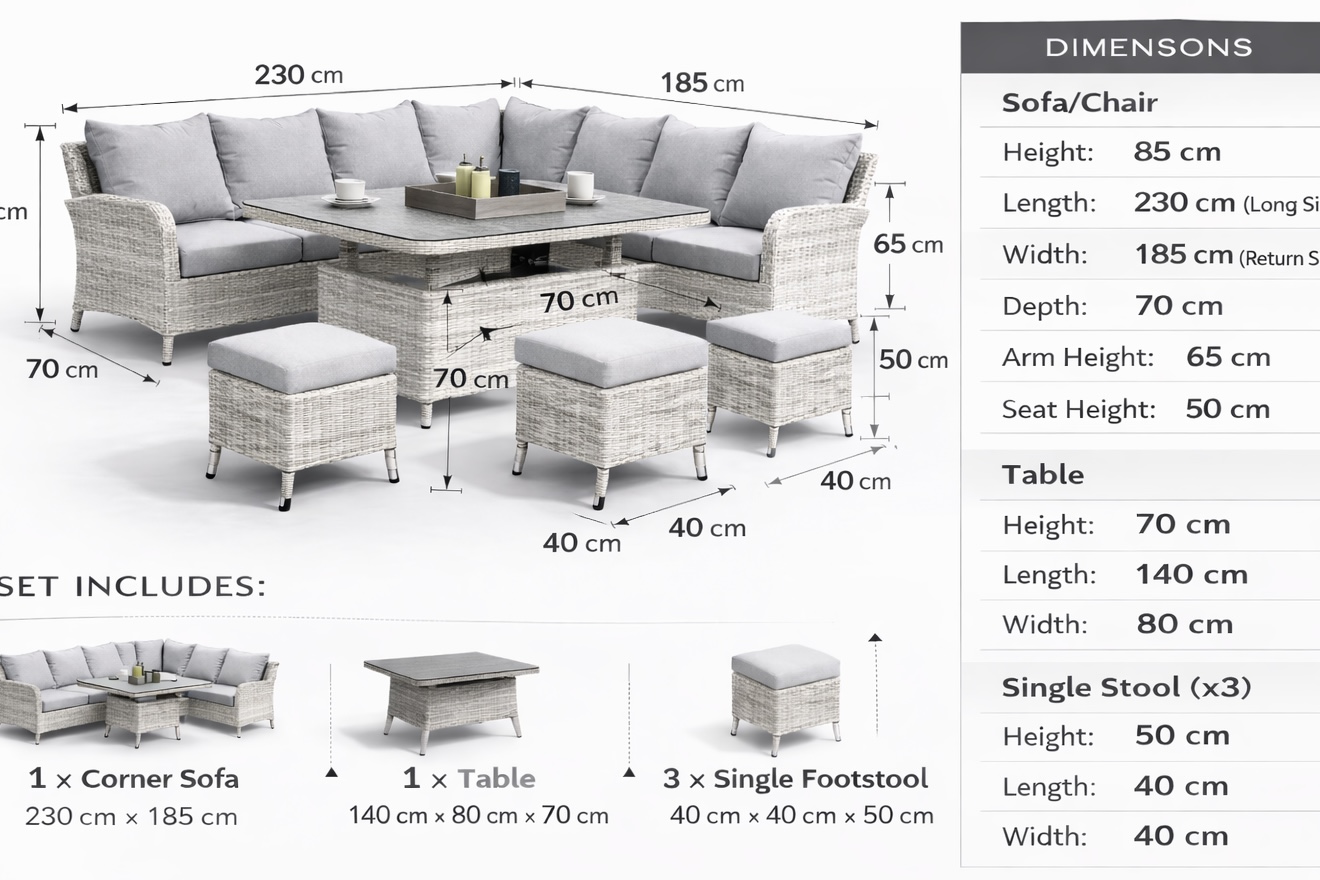 Belgrave Corner Dining set - Image 8