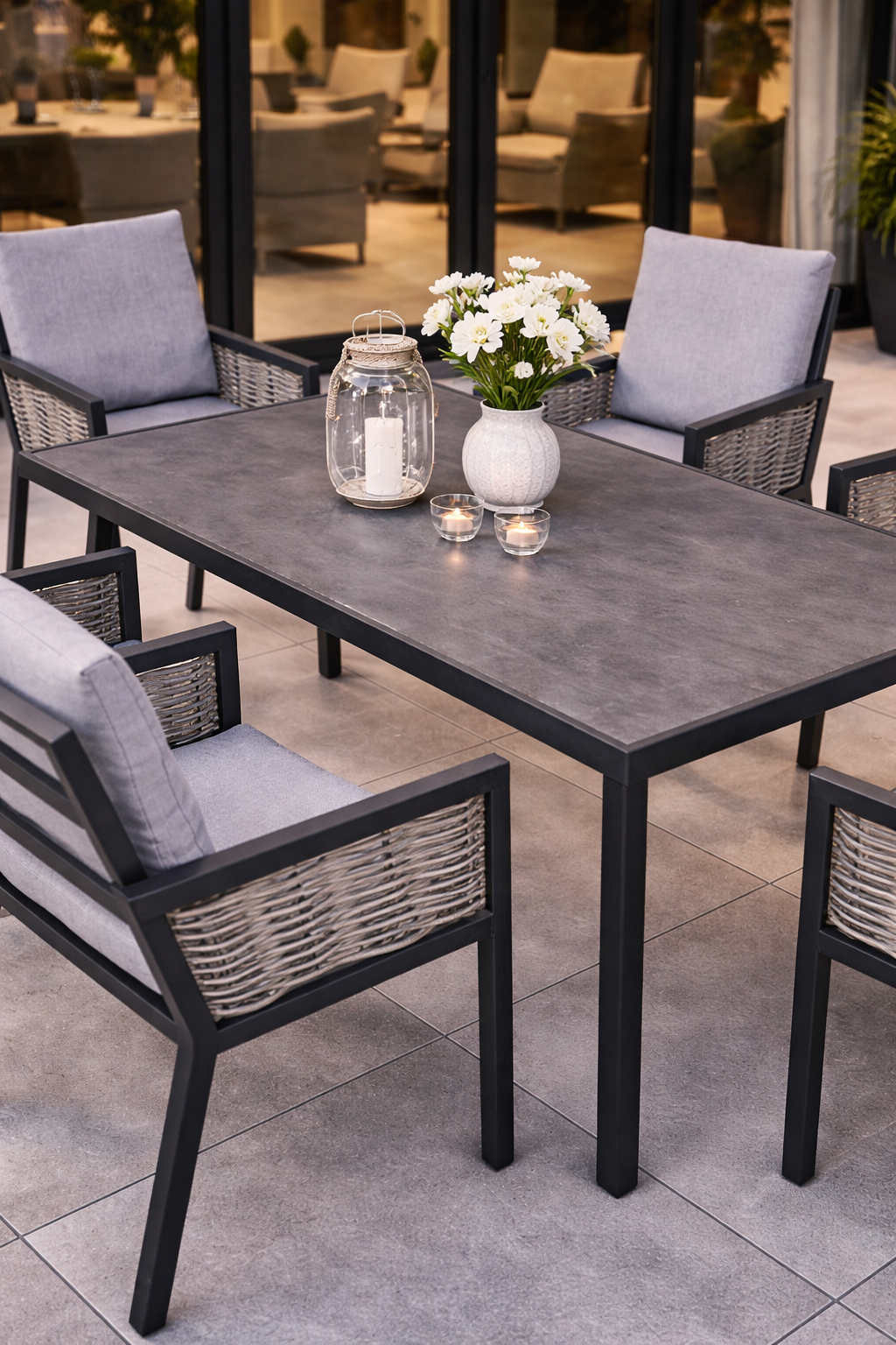 HUXLEY 6 SEAT RECTANGLE DINING SET - Image 2