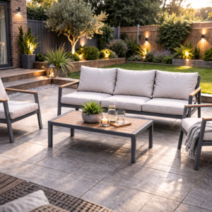 Arden 3 Seater Aluminium Garden Lounge Set